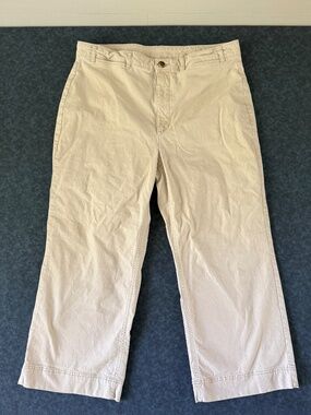 Women's Old Navy High Rise Wide Leg OLX HR Chino Desert Floor Size 16